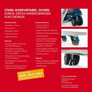 EXINOX Datenblatt